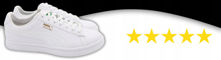 Buty Sportowe Białe Skórzane Sneakersy męskie PUMA COURT STAR SL