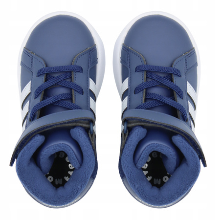 BUTY DZIECIĘCE WYGODNE NA RZEPY POLAR ADIDAS GRAND COURT IE3860 r. 24