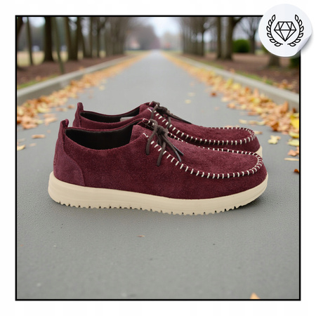 BUTY MĘSKIE LEKKIE MOKASYNY ZAMSZOWE HEYDUDE NXT MOC 43772 5CE 