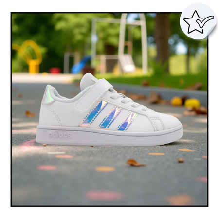Buty dziecięce ADIDAS GRAND COURT FW1275 sportowe białe sneakersy