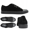 Buty Trampki Sneakersy Czarne Skóra Wygodne Niskie CALVIN KLEIN BLACK