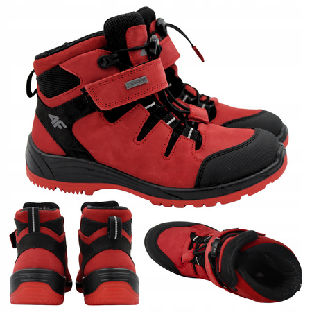 BUTY DZIECIĘCE 4F TREKKINGOWE wysokie NA JESIEŃ ZIMĘ JOBMW253 62S