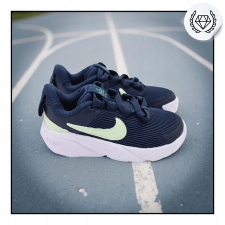 Buty dziecięce wygodne sneakersy nike star runner 4 dx7616 409 r. 23,5