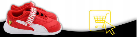Buty Dziecięce Sportowe Wygodne PUMA SF KARD CAT III V INF Czerwone