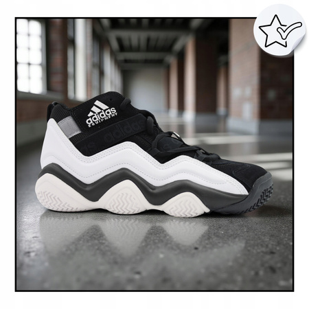 Buty Sportowe Koszykarskie Wygodne Męskie Czarne ADIDAS TOP TEN