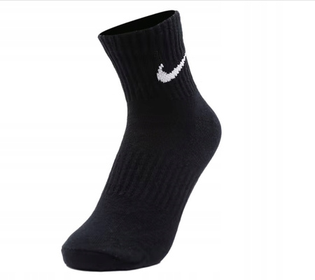 Skarpetki Długie Czarne Wygodne Męskie Bawełna NIKE SX7664 010