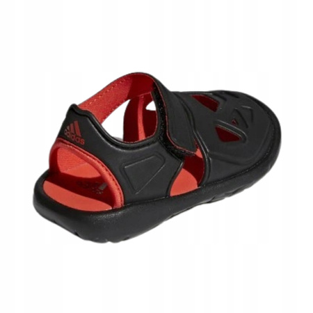Sandałki Dziecięce Czarne Wygodne Na Basen Rzepy ADIDAS FORTASWIM 