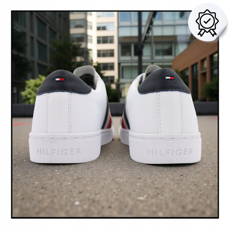 Buty Sneakersy Wygodne Lekkie Białe TOMMY HILFIGER