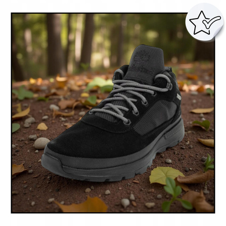 Buty męskie SKÓRZANE czarne Timberland Field Trekker WODOODPORNE