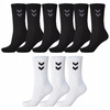 Skarpety sportowe wygodne mix czarne i białe hummel 3 x 3pak 22030 