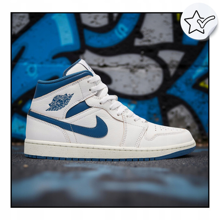 Buty Męskie Wysokie Skórzane Eleganckie NIKE AIR JORDAN 1 MID SE 