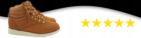 Buty Sneakersy Wysokie Damskie Na Zimę Wygodne Skórzane REEBOK