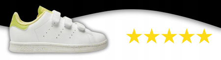 BUTY SPORTOWE DZIECIĘCE NA RZEP WYGODNE ADIDAS STAN SMITH GW4537