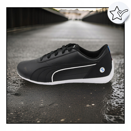 BUTY SPORTOWE MĘSKIE CZARNE WYGODNE PUMA BMW MMS Neo Cat