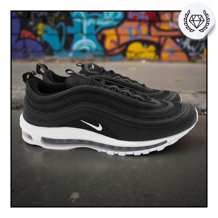 BUTY MĘSKIE SPORTOWE SNEAKERSY CZARNE NIKE AIR MAX 97 921826 001 R. 46