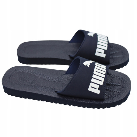 KLAPKI MĘSKIE GRANATOWE NA BASEN NA PLAŻĘ PUMA PURECAT 360262 02 r. 38