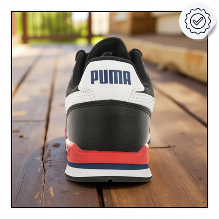 Buty sneakersy męskie WYGODNE PUMA ST RUNNER CZARNE 