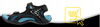 Sandały Damskie Lekkie Wygodne Przewiewne Na Lato DK 3431 BLK/BLUE