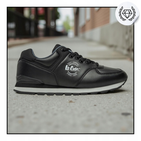 Buty Męskie Wygodne Czarne na co dzień lifestyle Niskie LEE COOPER 