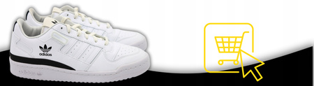 BUTY MĘSKIE sportowe białe ADIDAS FORUM Skórzane