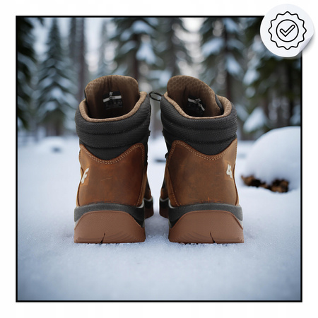 4f BUTY MĘSKIE WYGODNE TREKKINGOWE WYSOKIE NA JESIEŃ ZIMĘ OBMH253 81S 