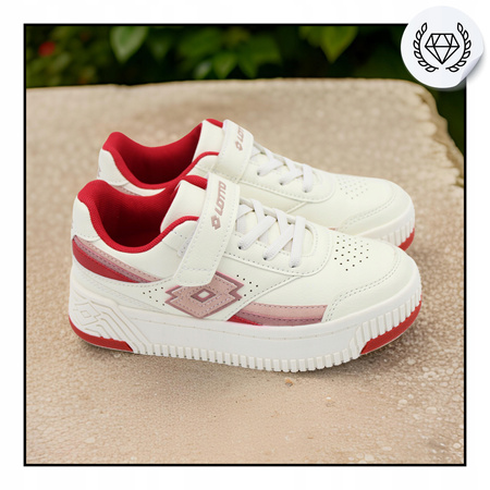 Buty Dziecięce Dla Dziewczynek Białe Wygodne LOTTO PINADEE K Girls