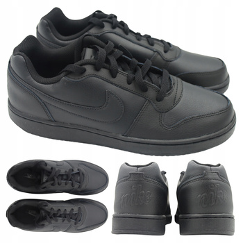 Buty sportowe czarne męskie NIKE EBERNON LOW wygodne skóra