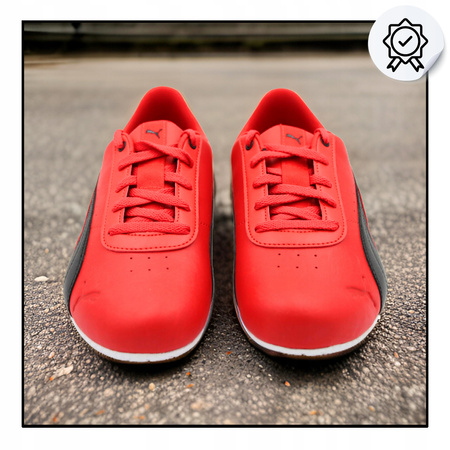 BUTY SPORTOWE MĘSKIE LEKKIE WYGODNE PUMA FERRARI NEO CAT 307548 02 