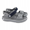 Sandałki dziecięce szare lekkie wygodne crocs crocband 12856 01u 