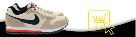 Buty Sportowe Męskie NIKE MD RUNNER 2 Brązowe wygodne 