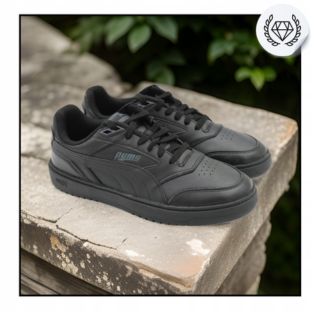 BUTY MĘSKIE CZARNE SPORTOWE PUMA DOUBLECOURT 39328404 r 42,5