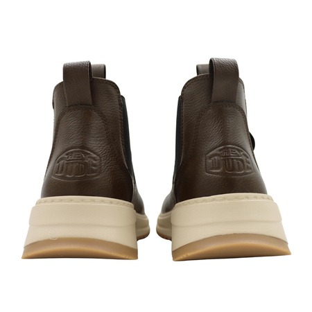 Buty męskie sztyblety brązowe wygodne lekkie wsuwane heydude 442932kx 