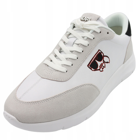 Buty Sneakersy Męskie Wygodne Czarne Skóra KARL LAGERFELD
