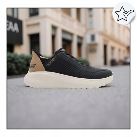 Buty męskie skechers 118305/blk wygodne lekkie wsuwane na co dzień 