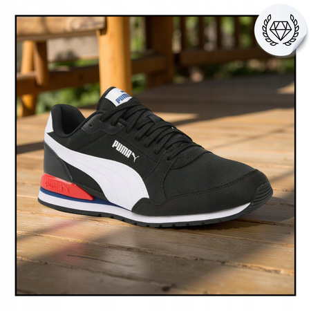 Buty sneakersy męskie WYGODNE PUMA ST RUNNER CZARNE 