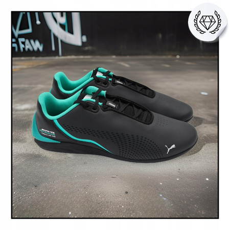Buty Sportowe czarne Męskie Puma MAPF1 Drift skóra lekkie 
