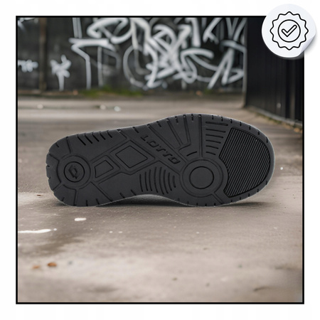 BUTY DZIECIĘCE WYSOKIE BIAŁE EKOSKÓRA LOTTO PIVOOT 2600210K1011