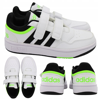 Buty dziecięce sportowe ADIDAS HOOPS biały Na Rzepy