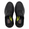 Buty męskie skórzane skechers czarne wygodne wsuwane 205046/bbk 