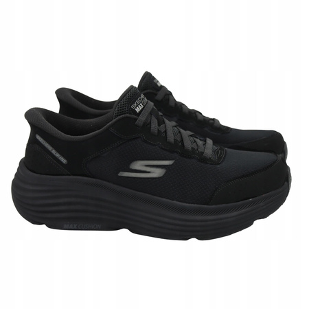 Buty sportowe męskie skechers 220610/bbk czarne wsuwane na co dzień