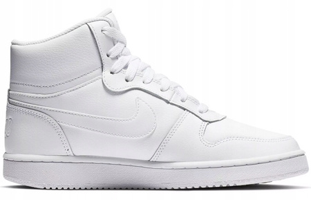 Buty Damskie Wysokie Skórzane Wygodne Białe NIKE WMNS EBERNON MID 