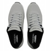 Buty męskie skechers jasnoszare wygodne lekkie sneakersy 52458/lgbk 
