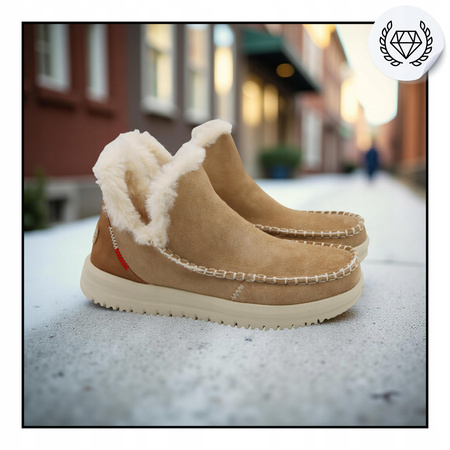 Buty damskie ocieplane lekkie wygodne heydude camden suede 42028265