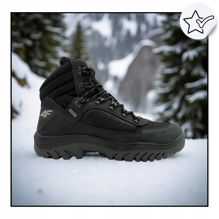 4f BUTY MĘSKIE WYGODNE TREKKINGOWE WYSOKIE NA JESIEŃ ZIMĘ OBMH253 22S