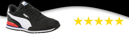 Buty sneakersy męskie WYGODNE PUMA ST RUNNER CZARNE 