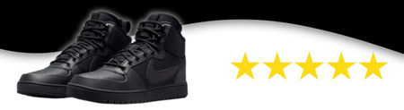 Buty Zimowe Na Zimę Wysokie Wygodne Skóra Ciepłe NIKE COURT BOROUGH