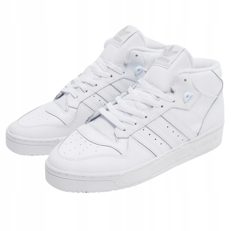 Buty Męskie Sportowe Wysokie ADIDAS RIVALRY wygodne BIAŁE 
