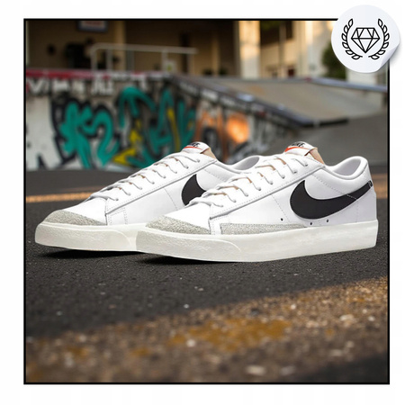 BUTY SPORTOWE MŁODZIEŻOWE WYGODNE SKÓRA NIKE BLAZER LOW DA6364 101 r. 36