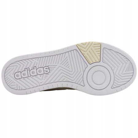 Buty Sneakersy Wysokie Białe Skóra Skórzane Wygodne ADIDAS HOOPS
