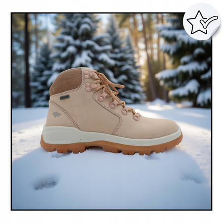 4f BUTY DAMSKIE WYGODNE TREKKINGOWE NA JESIEŃ ZIMĘ OBDH253 560